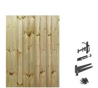 Bespoke Custom Made To Measure UPTO HEIGHT: 5ft (150cm High) Tongue & Groove Fully Framed Flat Top Pathway Garden Pedestrian Gate [Width Between 95CM to 105CM With Suffolk Latch Hinge Pack