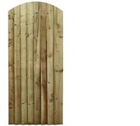 Bespoke Custom Made To Measure Wooden Garden Gate/Feather Edge Arch Top 1.8m [6ft Tall (180cm),upto 750mm wide,No Hinges,]