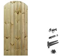 Bespoke Custom Made to Measure Wooden Garden Gate/Tongue & Groove Arch Top[6ft Tall (180cm),Upto 750mm Wide,Ring Latch]