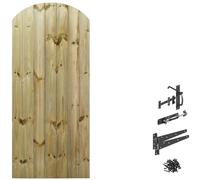 Bespoke Custom Made to Measure Wooden Garden Gate/Tongue & Groove Arch Top[6ft Tall (180cm),Upto 750mm Wide,Suffolk Latch]