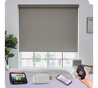Bespoke Designer Motorised Blinds by Graywind - Luxury Textured Fabric, Premium Smart Electric Blackout with Rechargeable Motor for Alexa & Google, Remote Control, Frequency Sand