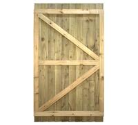 Bespoke Flat Top Wooden Garden Gate, 7ft x 3.5ft Feather Edge Fully Framed