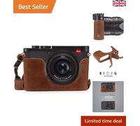 Bespoke Genuine Leather Camera Half Case for Leica Q2 - Lightweight & Functional