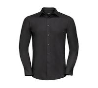 Bespoke Long Sleeve Shirt in Poplin Russell Athletic Noir 3XL