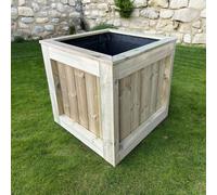 Bespoke Outdoor Chiltern Timber Wooden Planter - 60X60X60Cm
