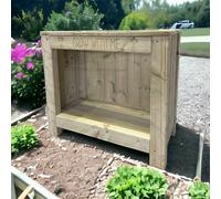 Bespoke Outdoor Grow With Me Wooden Timber Planter Garden Flower