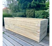 Bespoke Outdoor Somerset Timber Wooden Planter - 60X30X30Cm