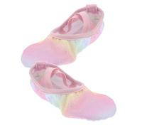 BESPORTBLE 1 Pair Ballet Dance Shoes: Breathable Girls' Ballet Flats Toddler Yoga Shoes for Preschool Dance Practice - Comfortable Gymnastics Slippers Pink