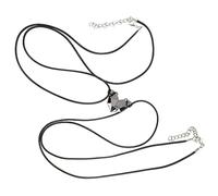 BESPORTBLE 1 Pair Couples Magnetic Heart Necklace Matching Jewelry for Him and Her Unique Design with Inner Magnets for Relationship Bond for Valentine Day Birthdays and Special Occasions
