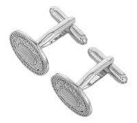 BESPORTBLE 1 Pair Cuff Links For Men: Decorative Shirts Cufflinks Groom Accessories For Business Meetings - Elegant Round Shape Cufflinks