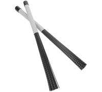 BESPORTBLE 1 Pair Drum Brushes with High-Elastic Nylon Bristles and Gray Handle Drumsticks Mallets for Jazz, Rock, Acoustic Drumming Suitable for and Adults Drum Accessories for Electric