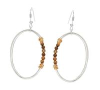 BESPORTBLE 1 Pair Elliptical Dangler Geometric Earrings for Women Creative Natural Jewelry Fashionable Studs for Parties Everyday Wear Special Occasions Unique Ear Jewelry for Ladies