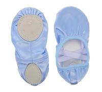 BESPORTBLE 1 Pair Girls Ribbon Ballet Shoes Women Ballet Practice Shoes Slippers Satin Dancing Flats for Enhanced Movement Precision in Dance Classes Sky Blue