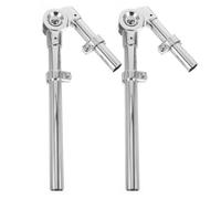 BESPORTBLE 1 Pair Silver Metal Drum Stand Tom Drum Bracket Percussion Instrument Mounting Hardware Accessory Performance