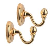 BESPORTBLE 1 Pair Vintage Curtain Holdbacks Knob Holdback Hooks Wall Hat Coat Hanger Tie Back Hooks