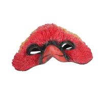 BESPORTBLE 1 PC Creative Red Bird Head Animal Mask for Carnival Halloween Parties and Role Plays Accessory for Masquerade and Dance Events