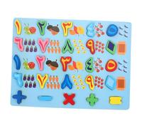 BESPORTBLE 1 Set Arabic Puzzle Educational Puzzle for Early Logic Development Arabic Numbers Matching Game Safe Through Play