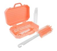 BESPORTBLE 1 Set Bottle Brush Set with Nipple and Straw Cleaner Portable Storage Box and Drying Rack for Milk Bottles Practical and Lightweight Cleaning for Home and Travel