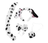 BESPORTBLE 1 Set Dalmatian Set Ears And Tail - Dog Animal Ears Headbands - Kids Dress Up Puppy Tail Nose & Bowtie Cosplay Accessories For Carnival