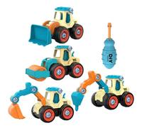 BESPORTBLE 1 Set Detachable Engineering Truck Educational Construction Vehicles with Screwdriver DIY Excavator Digger for Birthday for Young Builders