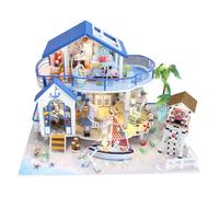 BESPORTBLE 1 Set DIY Sea Theme Miniature House Model Kit Creative Manual Assemble for Adults Fun Craft Activity to Enhance Logic and Imagination for Family Bonding and Collection