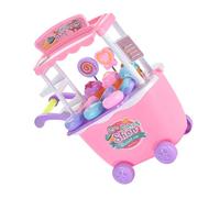 BESPORTBLE 1 Set DIY Simulation Ice Cream Truck for Boys Creative Candy Trolley Playhouse for Imaginative Role Play Educational for Hands Skills Development