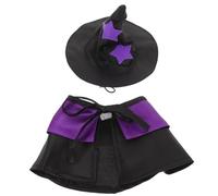 BESPORTBLE 1 Set Dog Witch Costume: Magical Pet Costume - Halloween Dog Witch Hat & Cape - Puppy Cosplay Halloween Party Outfit Accessories, Size S