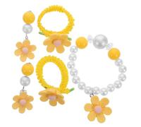 BESPORTBLE 1 Set Flower Bracelets Daisy Pearl Bracelet Collection for Birthdays and Festive Events Stretchy and Comfortable Design to Enhance Style and Creativity
