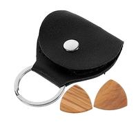 BESPORTBLE 1 Set Guitar Pick Holder Set Picks Black PU Organizer Bag Portable Storage for Guitarists for the Go Playing for Beginners and Music Teachers