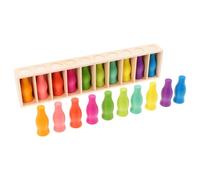 BESPORTBLE 1 Set Kids Wooden Color Matching Games Montessori Sensory Toy Educational Sorting Game Great For Family Interaction And Preschool Learning