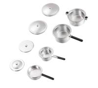 BESPORTBLE 1 Set Mini Kitchen Ware Set Silver Utensil Educational for Pretend Play Safe Mini Adornment for Creative Imagination and Fun Experiences