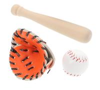 BESPORTBLE 1 Set Miniature Baseball Kit Set Sports Decor for Dolls Fun Pretend Playset for Outdoor and Leisure Activities Safe PU and Materials for Miniature Scenes