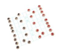 BESPORTBLE 1 Set Miniature Chinese Chess Game Set for Dollhouse Realistic Chess Pieces Board Lightweight Portable Plastic Design Accessory for Playhouses Dollhouse Decor