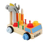 BESPORTBLE 1 Set Montessori Tool Box for Educational Wooden Screwdriver Board Early Learning Disassembly for Boys Sensory Activity for Creative Thinking and Problem Solving Skills
