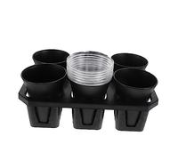 BESPORTBLE 1 Set Multipurpose Planting Pots Black Root Control Flower Planters with Cover for Succulents and Plants for Home and Garden Use Durable and Reusable Design