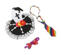 BESPORTBLE 1 Set of Halloween Kitten Collar Adorable Collar Hat Bowtie Cat Decorative Collar Cat Collar Supply