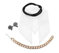 BESPORTBLE 1 Set Pet Headscarf With Sunglasses And Necklace - Saudi Dubai Arabian Dog Cat Costume Bandana Set - Novelty Costume For Small Pets