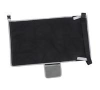 BESPORTBLE 1 Set Portable Travel Bed Travel Airplane Footrest Portable Bed Inflatable Seat Plane Essentials for Airplane Black Polyester Fiber