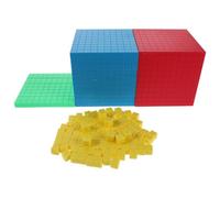 BESPORTBLE 1 Set School Math Supplies - Base Ten Counting Cubes Set - Math Manipulatives for Teachers and Kids - Place Value Blocks for Elementary Early Manipulative