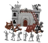 BESPORTBLE 1 Set Simulation Castle Model Set Ancient Roman Siege Equipment for Pretend Play Detailed Retro Design Creative Decorative Prop for Desktop Decor and Teaching