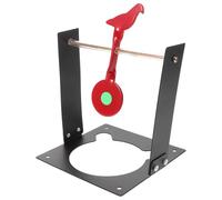 BESPORTBLE 1 Set Stand Bird Target with Auto Reset Base Durable Metal Design for Outdoor Practice Enhanced Safety Visibility for Accurate Training Sessions