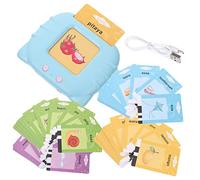 BESPORTBLE 1 Set Talking Flash Cards for Early Educational Language Learning Interactive Bilingual Reader for for Birthdays Parties Easy to Use Knowledge Development Tool