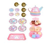 BESPORTBLE 1 Set Unicorn Tea Set Plaything Dessert Tower for Fun Afternoon Tea Set with Bright Colors Educational Pretend Play for for Creative Play