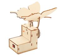 BESPORTBLE 1 Set Wooden Butterflies DIY Mechanical Craft Fun Assembly Plaything for Grade Classroom Science Projects Safe Wood Puzzle