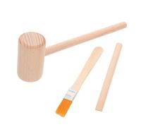 BESPORTBLE 1 set Wooden Excavation Tool Kit of Digging Tool for Pretend Play Includes Hammer Brush for Developing Hand Eye Coordination and Creativity for Birthdays Holidays