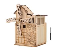 BESPORTBLE 1 Set Wooden Puzzle Plaything DIY Windmill Music Box for Creative Educational to Enhance Imagination and Practical Skills for Outdoor Fun and Family Bonding Activities