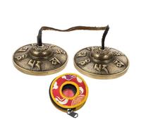 BESPORTBLE 1 set Yoga Cymbal Bell Set Handcrafted Percussion Instrument for Meditation Positive Traditional Use Durable Practical Design for Mindfulness Practices