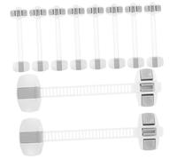 BESPORTBLE 10 PC Multifunction Protective Locks for Baby Childproof Cabinet Door Safety Guards Abs Plastic Anti-Pinch Hand Finger Protection for Wardrobe Fridge
