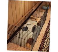 BESPORTBLE 10 Pieces Iron Folding Dog Crates Safe Sturdy Metal Cage for Dog Cat Rabbit No Tools Needed