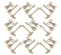BESPORTBLE 10 Sets Miniature Alloy Dollhouse Tool Kit Compact Stable Wrench Scissors Hammer for DIY Crafting Model Hobbyists and Pretend Play Accessories